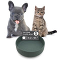 Should We Go? The Perfect Dish - Durable Dog Water Bowl - No Spill - Less Mess Non-Tippable Water & Food Bowl Pure Silicone Spill Proof with Suction Cup Suitable for All Pets Small-Spruce