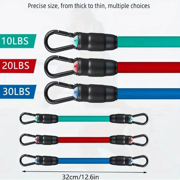 Ankle Strap Resistance Bands for Hip and Leg Training - Adjustable Elastic Bands for Yoga, Pilates, CrossFit and Gym | Set of 2