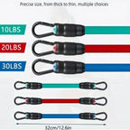 Ankle Strap Resistance Bands for Hip and Leg Training - Adjustable Elastic Bands for Yoga, Pilates, CrossFit and Gym | Set of 2