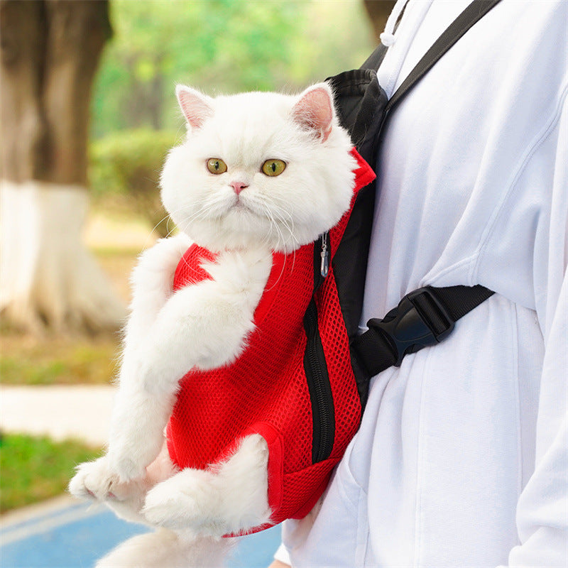 Pet Carrier Backpack – Breathable Mesh Travel Backpack for Cats & Small Dogs | Hiking & Everyday Use